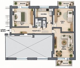 58m2 - 3 pokoje | 3 balkony | ul. Czysta, Tychy | do remontu