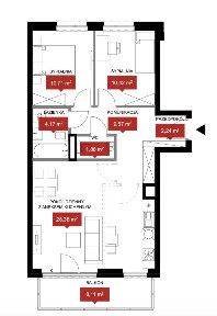B.Duży Salon z Aneksem 28m2| 2 Łazienki| Dwustronne| Klucze 2026