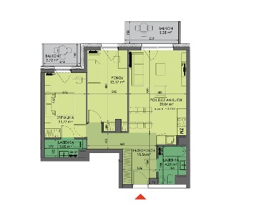 3 pokoje | 2 Balkony| 2 Łazienki| Okna Zachód| Tramwaj |3km Rynek