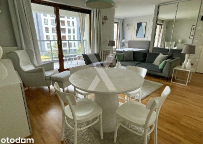 Grzybowska 85, Przestronne Studio 46 mkw, Ciche, Balkon, Wola
