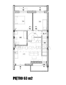 3 pokoje, 57m², wyposażone, ogród z tarasem.