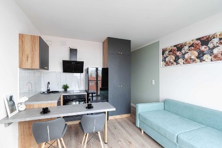 Kawalerka z dużym balkonem w nowym apartamentowcu przy ul. Chmielewskiego obok USK2 - PUM