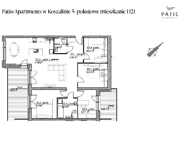 Nowe mieszkanie I Patio Apartments I Koszalin I V PIĘTRO I 111,54m2