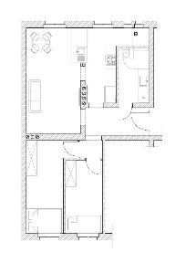Mieszkanie w centrum do wynajęcia, 3 pokoje, 62 m2