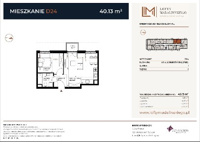 2-pokojowe mieszkanie 40m2 + balkon Bezpośrednio