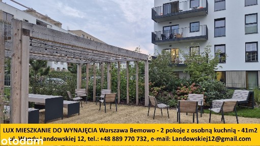 LUX 2 pokoje-41m2-NOWE-BEMOWO-METRO-OSOBNA KUCHNIA-KLIMATYZACJA-GARAŻ
