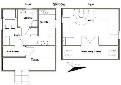 Piękna zielona działka | Ślubów | 2 domy |