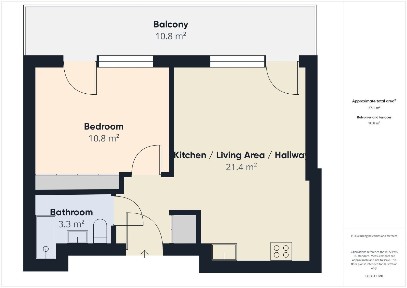 2 pokoje, garaż, balkon Ursynów ul. Pileckiego 59