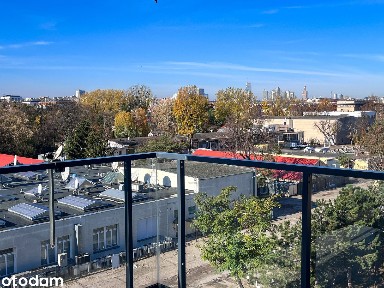 Widok na centrum, balkon, garaż, 2-pokojowe mieszkanie na Mokotowie
