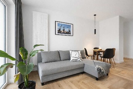 2 pokoje, nowy apartament nad Odrą, od 1 października