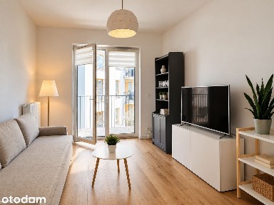 Nowoczesny apartament z balkonem | Wola Skwer | 42 m²