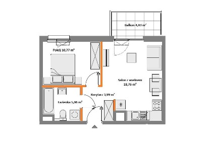 Mieszkanie z dwoma dużymi pokojami | Balkon | WŁOCHY | Blisko SKM