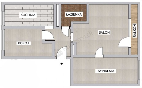 Sprzedam 3-pokojowe mieszkanie 57,03 m² - ul. Leśna