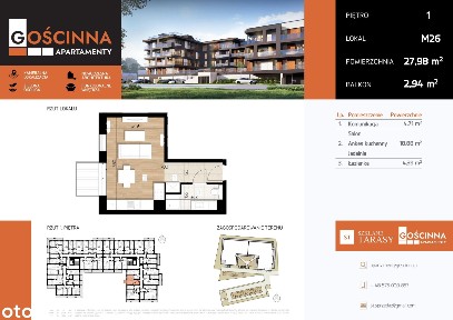 Apartamenty Gościnna 2 | mieszkanie 1-pok. | 26