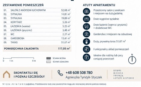 Historyczne mury. 51 m² tarasu. Takie połączenia zdarzają się rzadko
