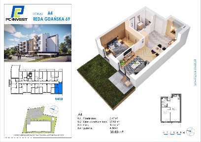 2-pokojowe mieszkanie 38m2 Bez Prowizji