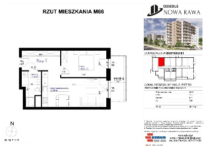 Osiedle Nowa Rawa | mieszkanie 2-pok. | 66