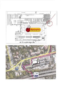 Duża witryna k/ Biedronki, Szkoły Tańca, Skm Oliwa