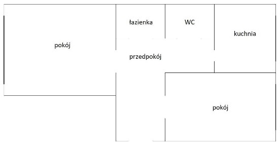 Wynajmę, przy Politechnice, 40 mkw, ul. Brzeskiej 5, 2 pokoje nieprzechodnie i osobna kuchnia