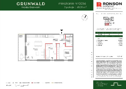 3-pokojowe mieszkanie 60m2 + balkon Bezpośrednio