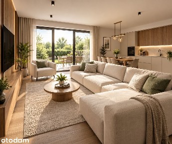 Dom szeregowy 124 m² 4-pokojowy z garażem i ogrodem