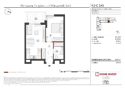 2-pokojowe mieszkanie 38m2 + balkon Bez Prowizji