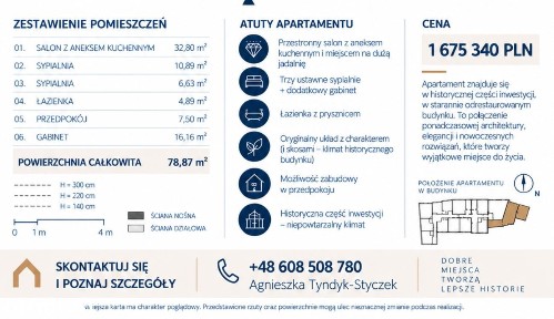 Mansardowy klimat, skosy i odkryte belki - wyjątkowe 78,87 m²