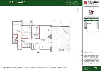4-pokojowe mieszkanie 75m2 + taras Bezpośrednio