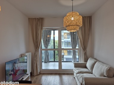 Wynajmę nowe, ładne mieszkanie z loggią i balkonem - 2 pokoje, 32m2