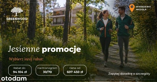2 pok. - JESIENNA PROMOCJA w Greenwood Park - Warszawa, Stara Miłosna