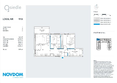 3 pokojowe mieszkanie 54 m2 z balkonem na Osiedlu O2 w Płońsku