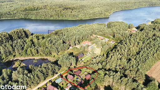 Kompleks 3 domków nad jeziorem woj. Pomorskie