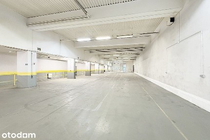 Hala na produkcję lub składowanie, biuro, parking.