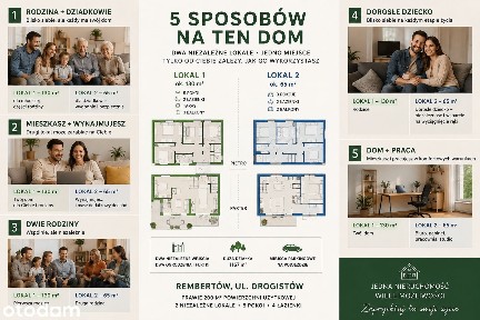 Oferta 0%| Dom | 2 oddzielne części | Wwa Rembertów | działka 1167 m²