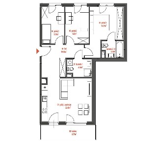 Apartament 73 m² | 4 pokoje | Miejski komfort | Blisko komunikacji