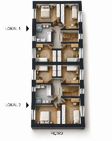 Dom 125 m2 z garażem w Krubinie - działka 500m2