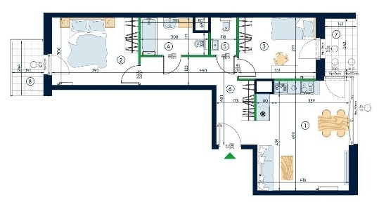 2 Loggie wschód-zachód | Nowa inwestycja | Tramwaj 2 min | 2 sypialnie