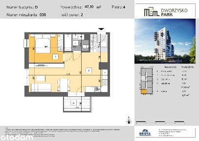 Dworzysko Park | nowe mieszkanie D038