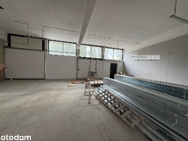 Magazyn, lekka produkcja z rampą i 2 bramami, lekka produkcja, parking