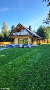 Dom z bali świerkowych w Koniakowie