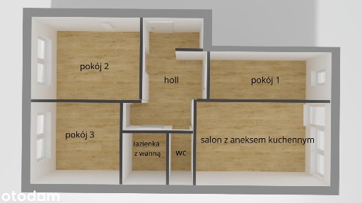 4 POKOJE PO GENERALNYM REMONCIE | 60,6 m² | 2 PIĘTRO | DUŻY BALKON