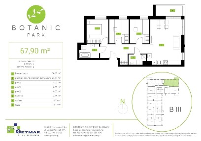Botanic Park | nowoczesny apartament nr 105