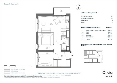 3-pokojowy apartament inwestycyjny 47m2 + balkon