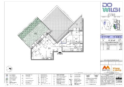 2-pokojowe mieszkanie 47m2 + 2 ogródki