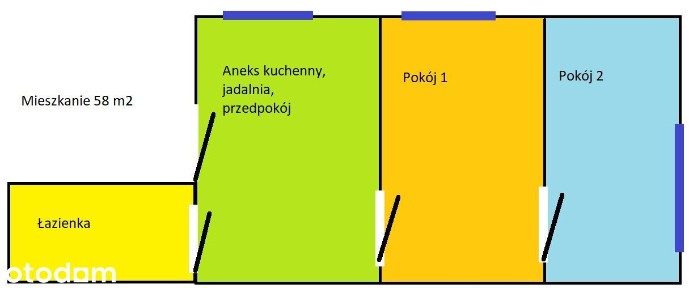 2 pok. 58m2, Osiedle Solicowo