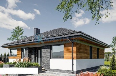 Nowoczesny dom parterowy, blisko W-wa