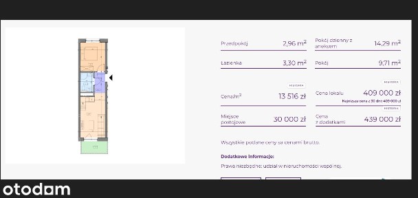 2 pokoje w spokojnej i zielonej okolicy !