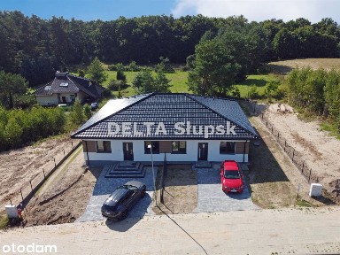 ⭐ Nowy parterowy dom pod Słupskiem | ogród, taras