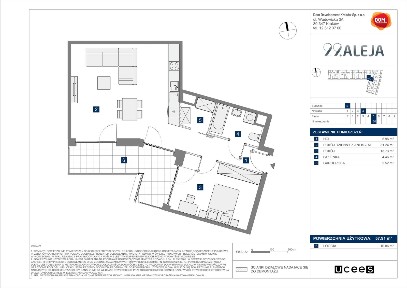 2-pokojowe mieszkanie 57m2 + loggia Bez Prowizji
