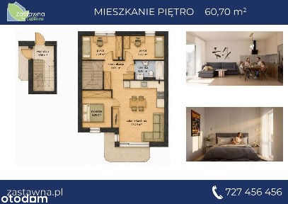 4-pokojowe mieszkanie 60m2 + ogródek Bez Prowizji